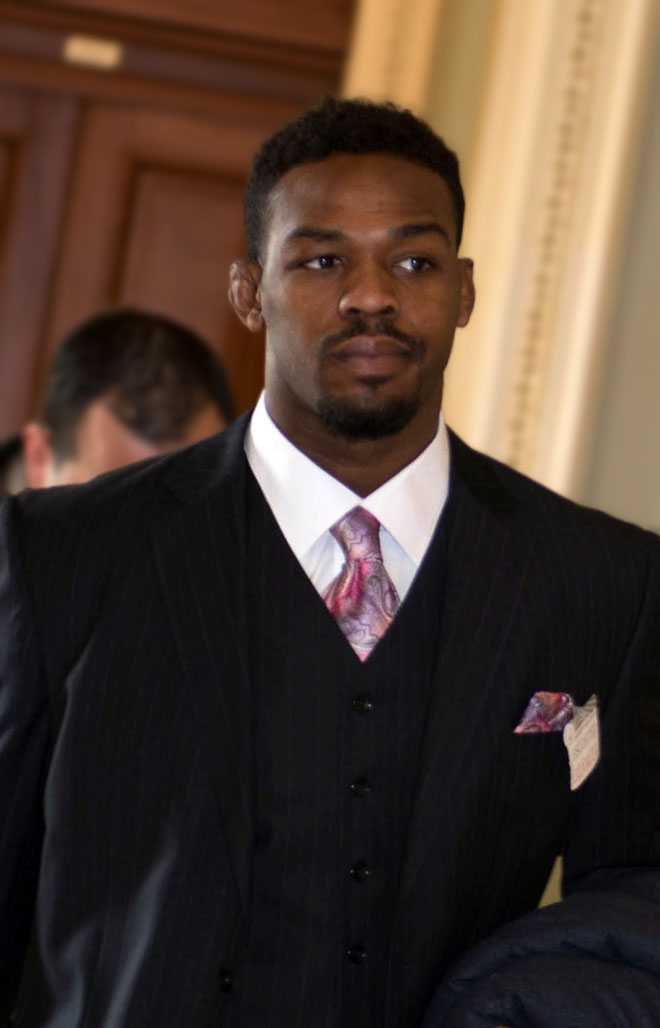 Jon Jones' reaction to Gable Steveson's heavy defeat