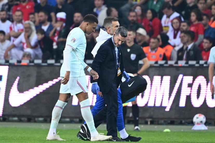 Mbappé returns to Madrid for knee injury assessment