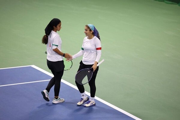 Iranian Women’s Doubles Tennis Team Loses to Japan at the Asian Games