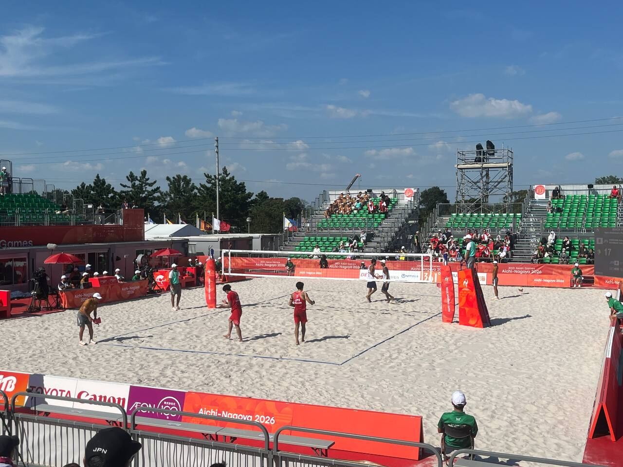 Defeat of the Iranian national beach volleyball team against Japan