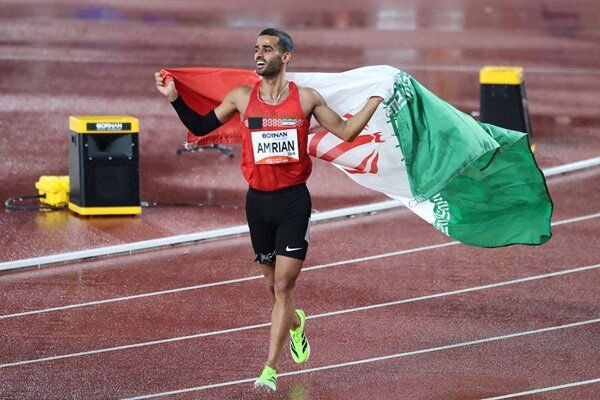 Ali Amirian wins silver in the Asian Games 800m